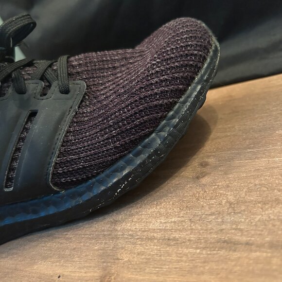 adidas Mens Black Lace Up Sneakers Size 9 - Picture 8 of 10